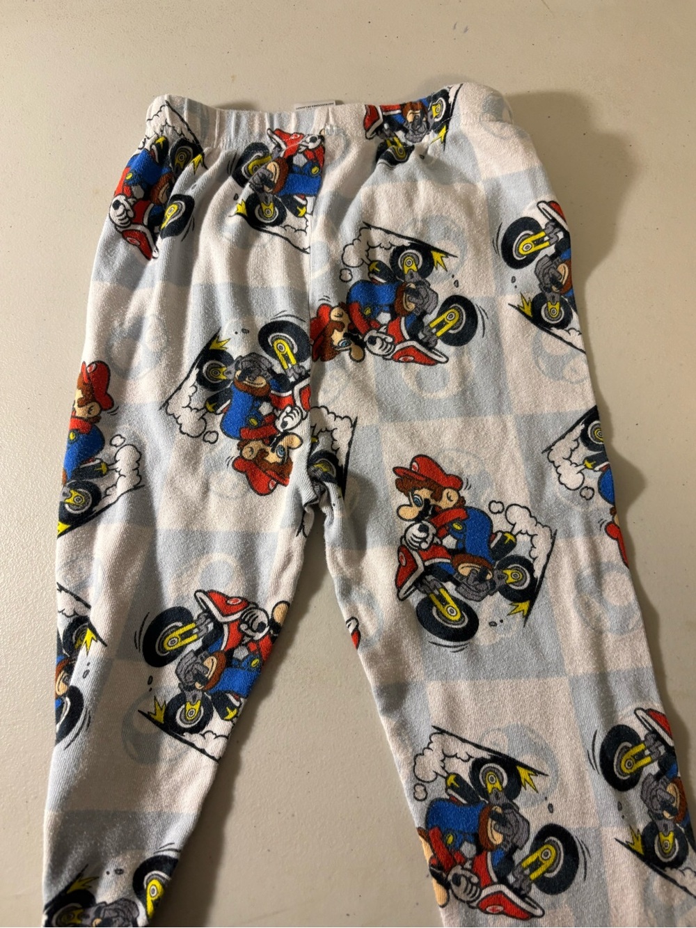Nintendo Mario Kart Pajama Pants - Red, Blue & Yellow Print